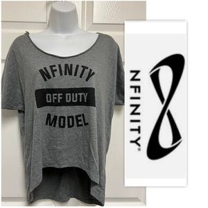 Nfinity Grey Off Duty Model High Low Tee